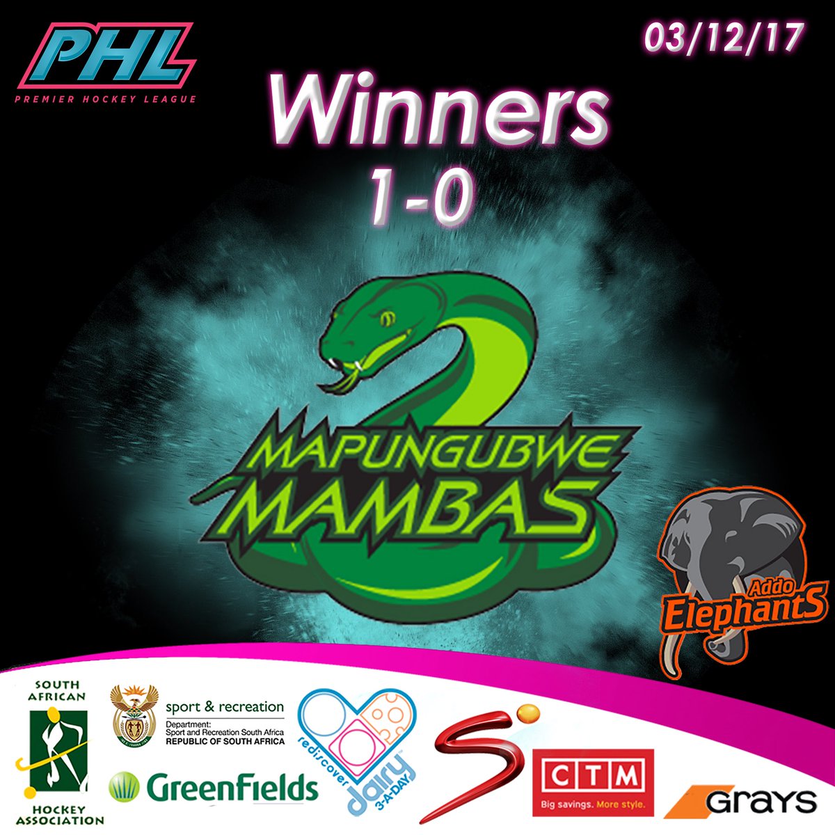 And the <a href="/MMambasPHL/">Mapungubwe MambasPHL</a> remain unbeaten #PHL17