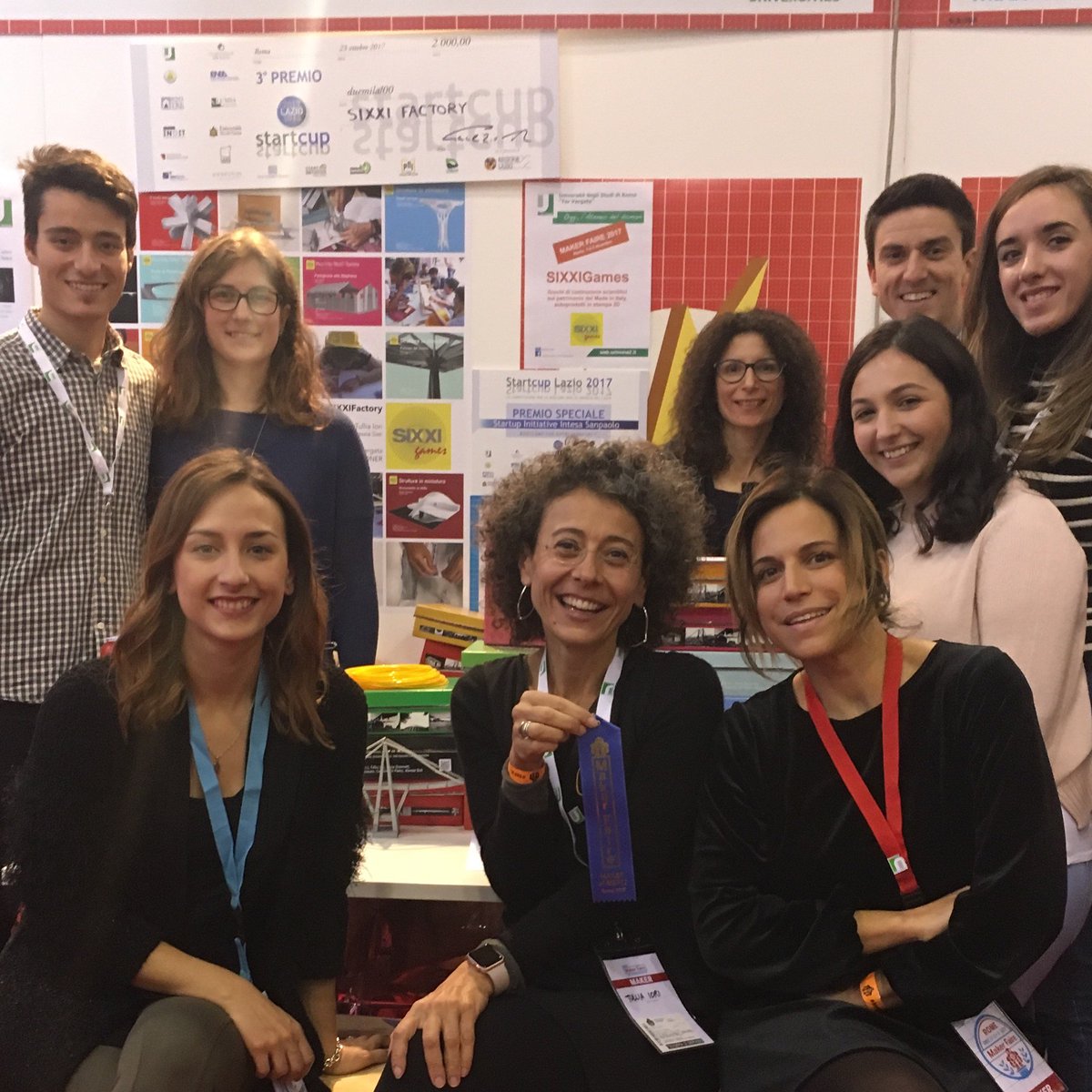 SIXXIProject's tweet photo. #SIXXIgames è #makerofmerit @MakerFaireRome @unitorvergata @ing_torvergata @SIXXIProject #sixxifactory premio #pariopportunità @PNICube @pni2017 https://t.co/cLjQRz6T37