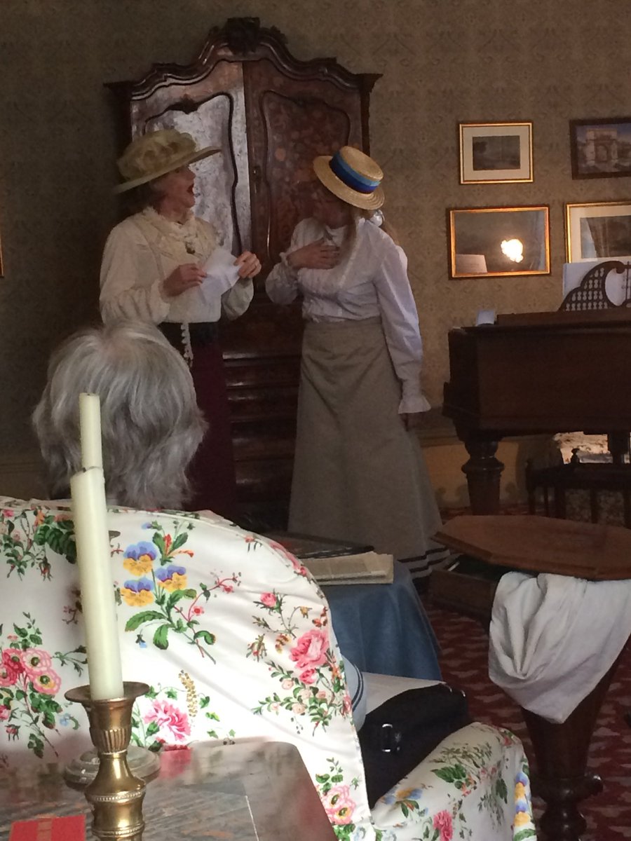 EGaskellsHouse's tweet photo. Misses Kettel &amp; Blacke are in the house - there’s a second performance at 2.30 included in admission https://t.co/5R2F3gJpZd