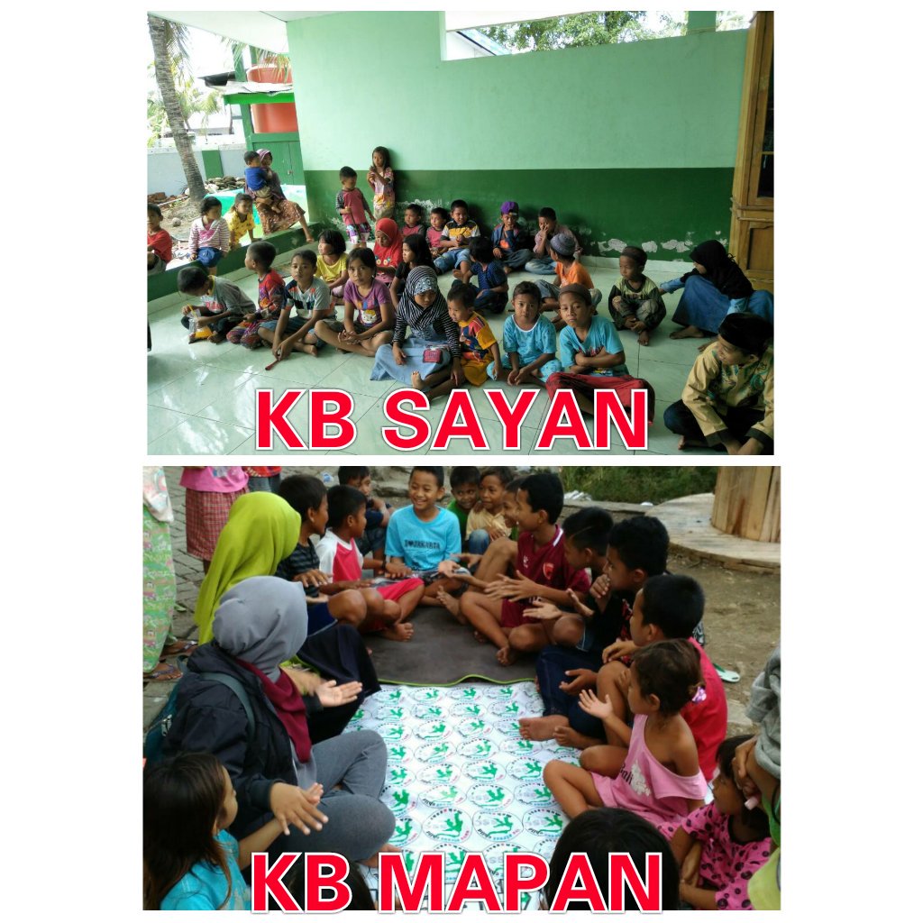 Alhamdulillah kelas belajar hari ini, KB SAYAN dan KB MAPAN, terima kasih kak yg sempat hadir ngajar hari ini 😀😍