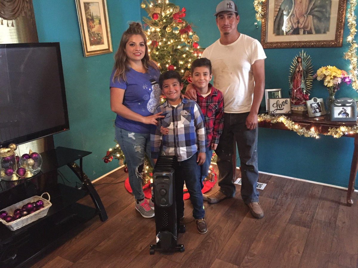 Heater delivered! #Harveystormrecovery Mosaic in Action