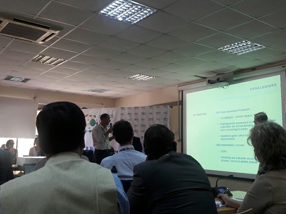 FADEafrica's tweet photo. The #Oppla team discussing Nature-based solutions for greener cities with case cities at #UNEA3 https://t.co/N7vwYkRlU6