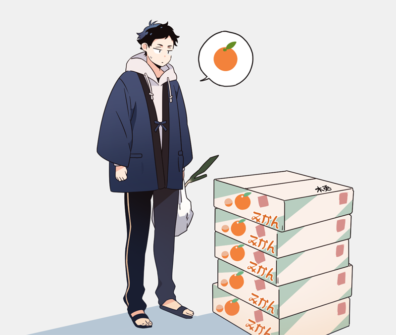 LemonMelon00's tweet photo. 올해 겨울도 보쿠토 선배집에서 귤박스를 한가득 보내주셨다. https://t.co/EWlCMWgQpF