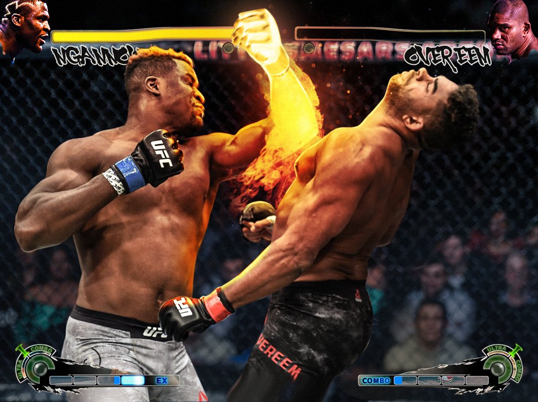 Bosslogic's tweet photo. That uppercut by @francis_ngannou was straight up @StreetFighter  #Shoryuken #UFC218 https://t.co/Ufyw5QsTYB