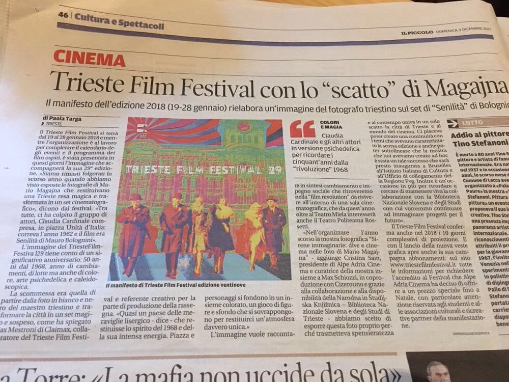 Una delle #sirene immaginarie di <a href="/MarioMagajna/">Mario Magajna</a> è la nuova immagine del @TriesteFilmFest! E a breve la mostra curata da <a href="/cristinasain/">cristina sain</a> e <a href="/max_zzi/">max schiozzi</a> arriverà a #Bruxelles #varcarelafrontiera #discovertrieste