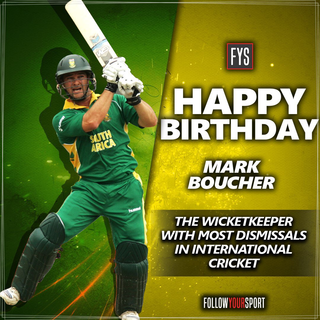 Happy birthday Mark Boucher 