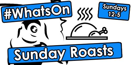 #WhatsOn - Sunday Roast served. Beef or Turkey roast with all the trimmings
Large for £9.95, Small for £6.95