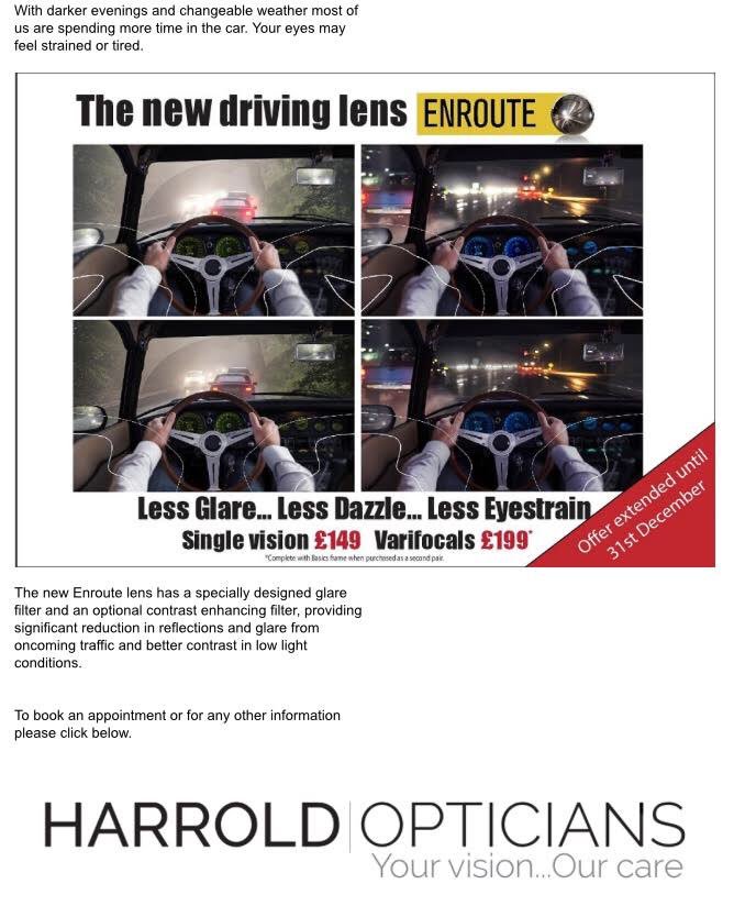 HarroldOptician's tweet image. #lessglare #lessdazzle #lesseyestrain #enroute @HarroldOptician