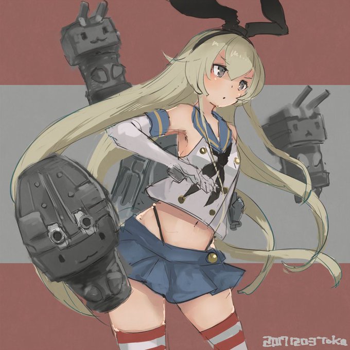 ぜかましい
#艦これ版深夜の真剣お絵描き60分一本勝負 
#艦これ版真剣お絵描き60分一本勝負_20171203 