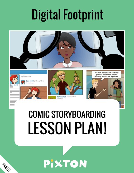 TheConsultantsE's tweet photo. Great Digital Citizenship lesson plan ideas focssuing on Digital Footprints. Created with Pixton in mind but could be used with any cartoon-creating software or even pencils and paper! https://t.co/5ijM9WLGG7 https://t.co/YaQnYmGHfg