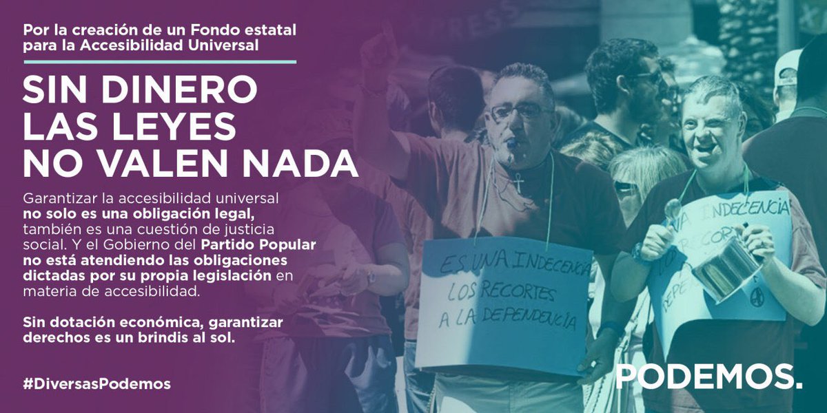lahijadelola's tweet photo. Dirurik gabe, legeak ez dute ezertarako balio.
Sin dinero, las leyes no sirven para nada.
#DiaInternacionalDeLaDiscapacidad #AccesibilidadYa https://t.co/1za6wOzbV8