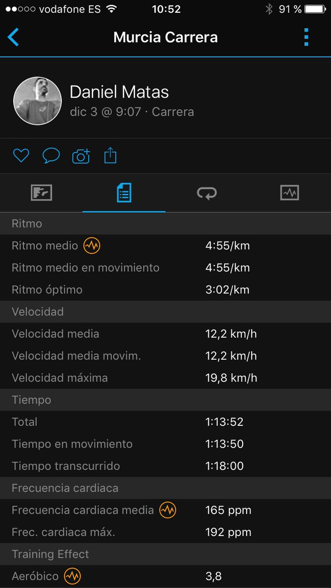 DaniMatas_'s tweet photo. #YoElegiCorrer con @JoseASolera otra mañana de domingo...podíamos haber elegido muchas opciones,xo hicimos una ruta circular con entreno en negativo xa testar el estado:estamos volviendo,en breve empezamos con el Fartlek a meter calidad y velocidad...xo estamos bien,buena tirada! https://t.co/i5Wa5DixLt