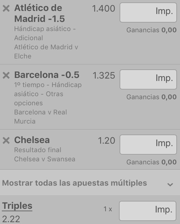 ZaraPicks's tweet photo. Estos han sido los pasos que hemos seguimos en el reto de 5€—50€. Salvo el Atletico contra la Real, no sufrimos en ninguno😊 https://t.co/sgRfF78gUH