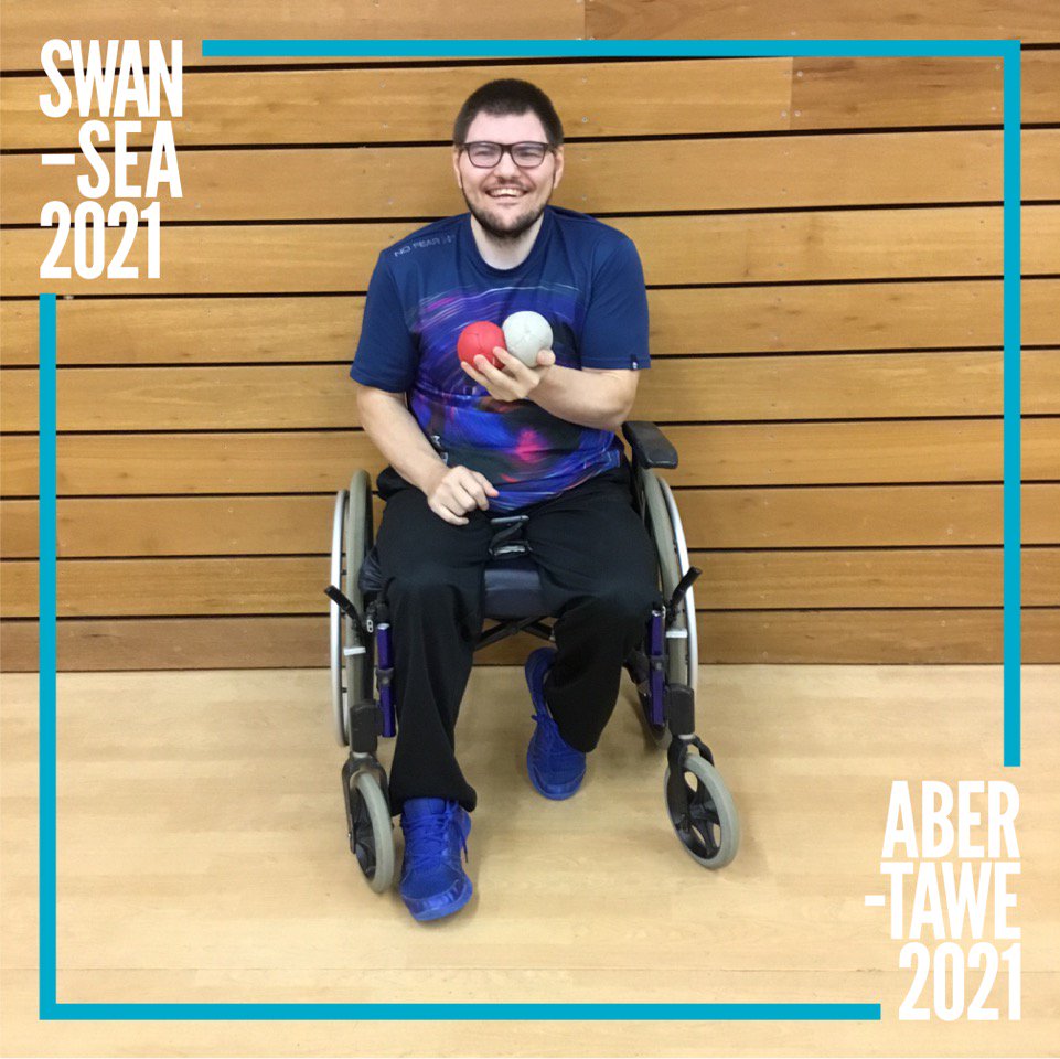 Abertawe2021's tweet photo. "Boccia yw fy nghamp, mae Boccia wedi rhoi'r hyder i mi gyflawni fy llawn botensial, ac i chwarae ar lefel ryngwladol a chenedlaethol" Richard. https://t.co/QuMBjLu1Aq