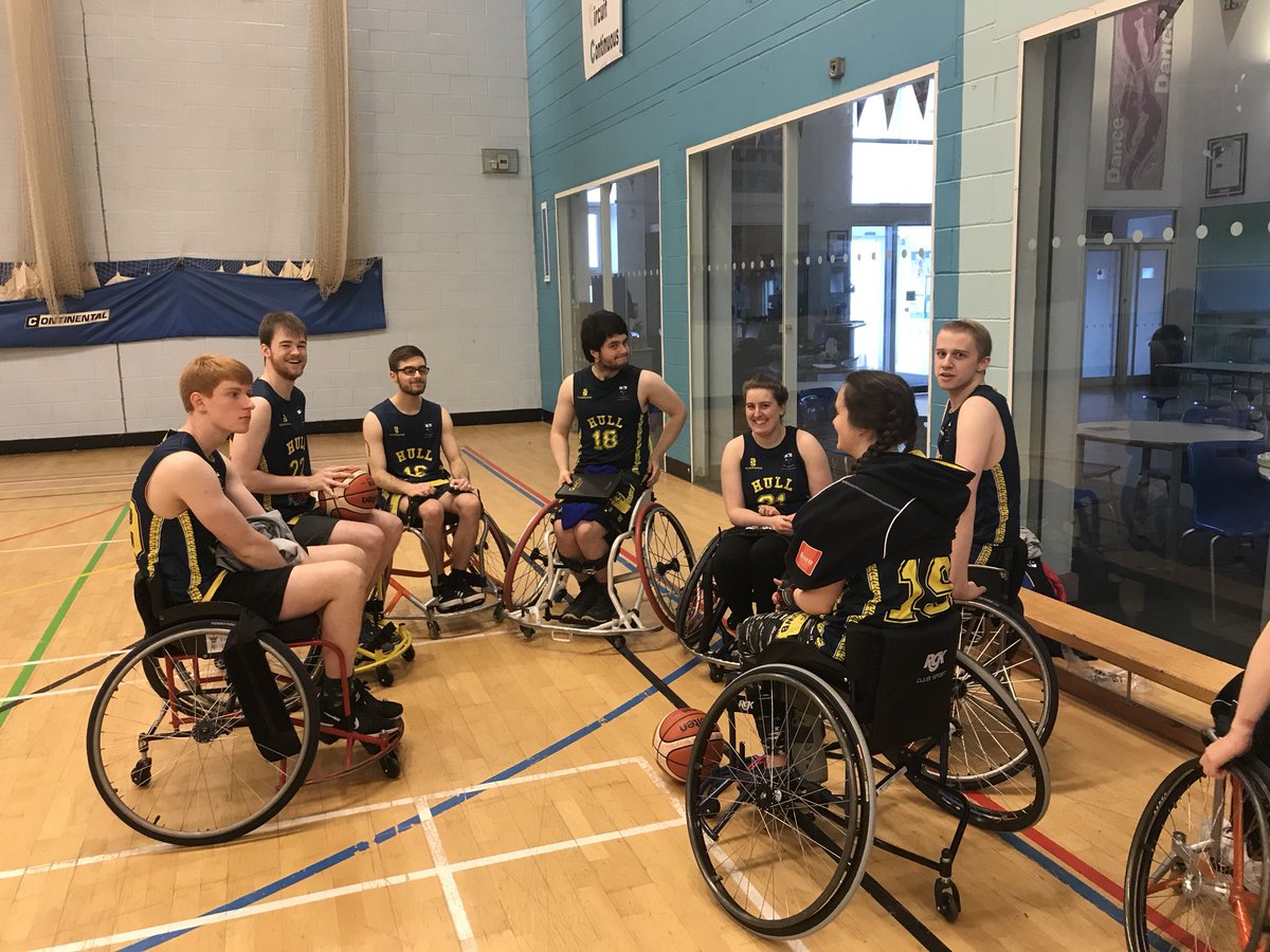 Watching <a href="/hulluniwbc/">UoH Wheelchair BBall</a> play today in the <a href="/BritWheelBBall/">British Wheelchair Basketball</a> championships home round! Good luck team! 🏀❤️