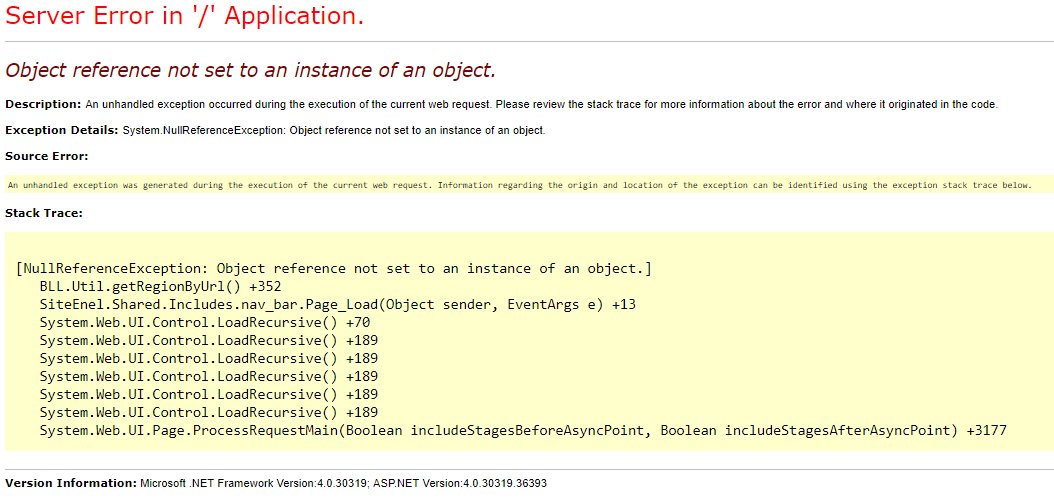 KarenMerlim's tweet photo. @EnelClientesBR Qual a previsão para o site retornar ao funcionamento? Ao efetuar o login a página carregada vem com erro "Server Error in '/' Application." Previso da 2 Via da conta atual. https://t.co/RqfGHwCSuS