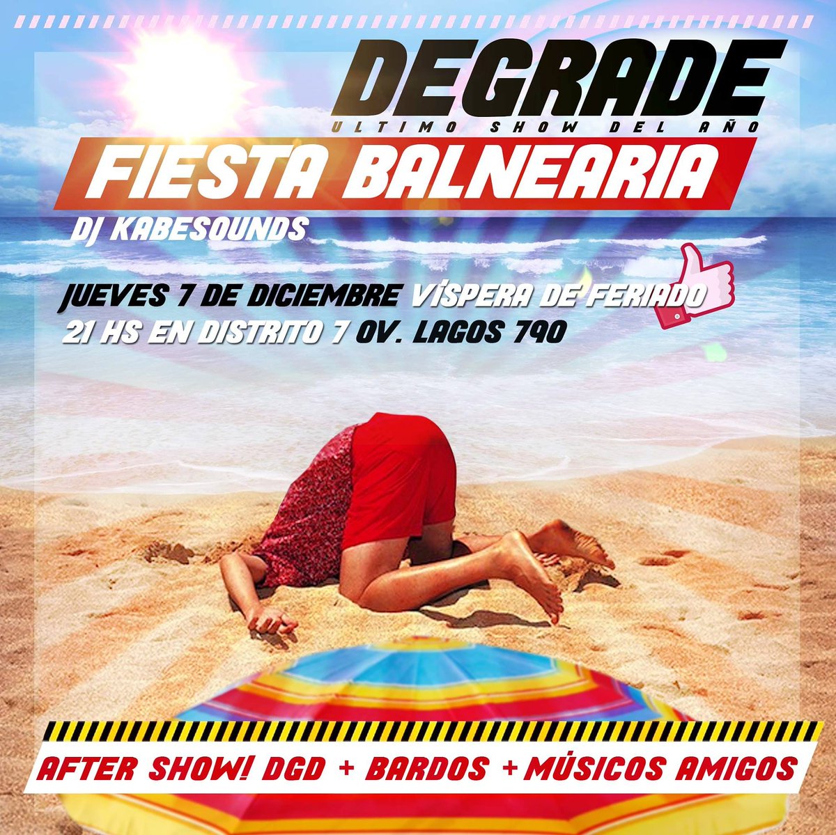 prodsuburbanas's tweet photo. Este jueves 7 dic @degraderosario + #FiestaBalnearia after show Dgd + @losbardostrio + musicos amigos + dj kabesounds
En @distritosie7e #Rosario https://t.co/LAM4CyNlRZ