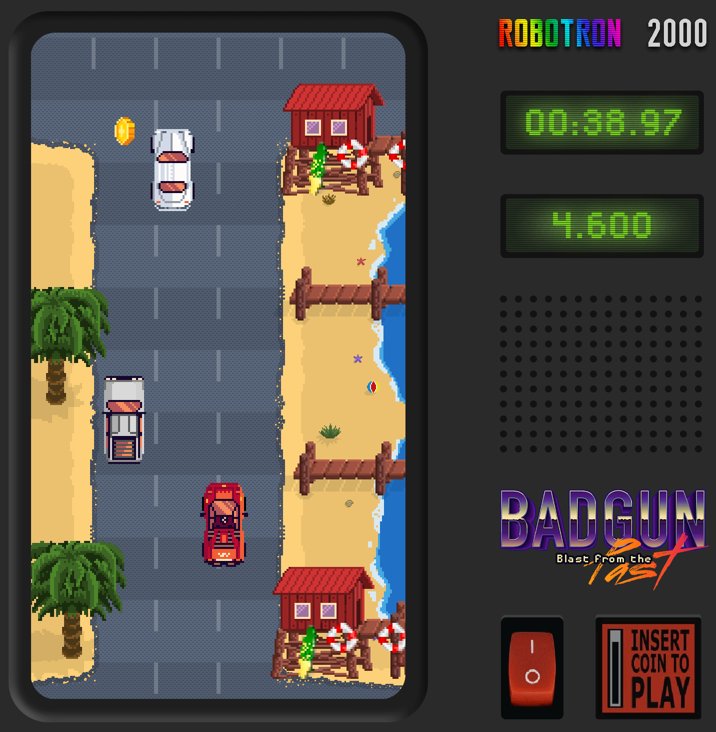 huszy's tweet photo. Just finished #BADGUN for #GitHubGameOff made with #Phaser. Give it a try at https://t.co/N9i1RyYyxh https://t.co/kZxNGshqXp
