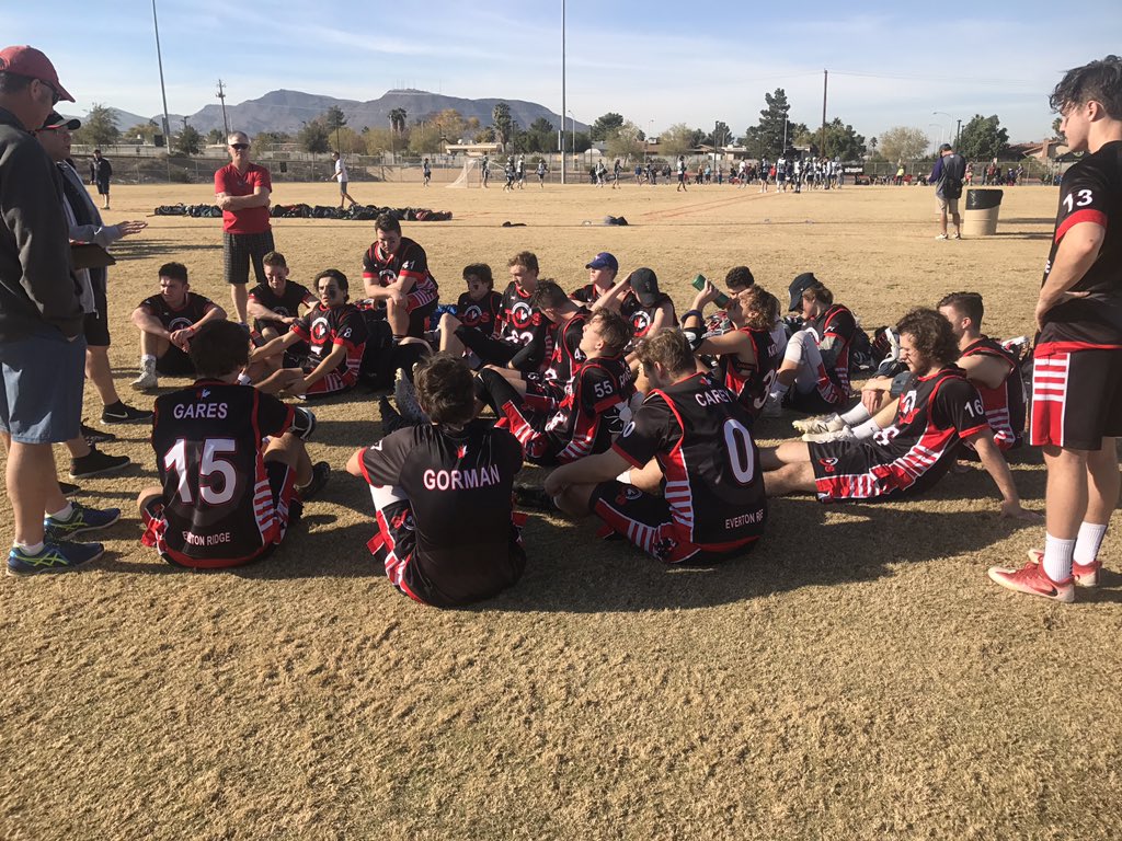 U18 for the win! 7-6 against the Rams.