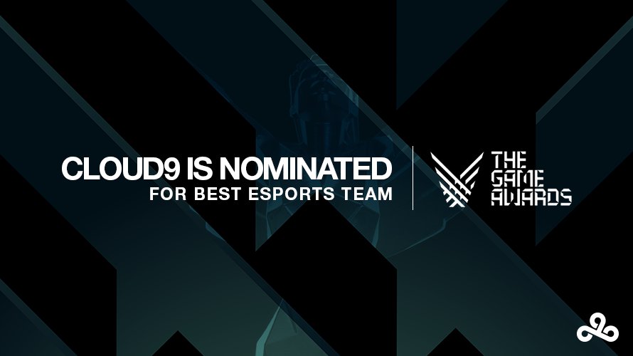 Cloud9's tweet image. The @thegameawards is rapidly approaching! Have you voted Cloud9 for Best Esports Team yet?  
Vote: thegameawards.com/awards/#best-e…