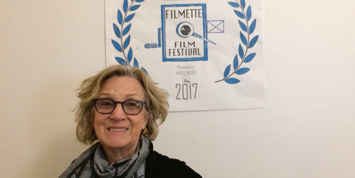 FilmetteFest's tweet image. Holly Fisher, Director of “Split Infinities,” is in the house at @harvestworks for #filmette2017