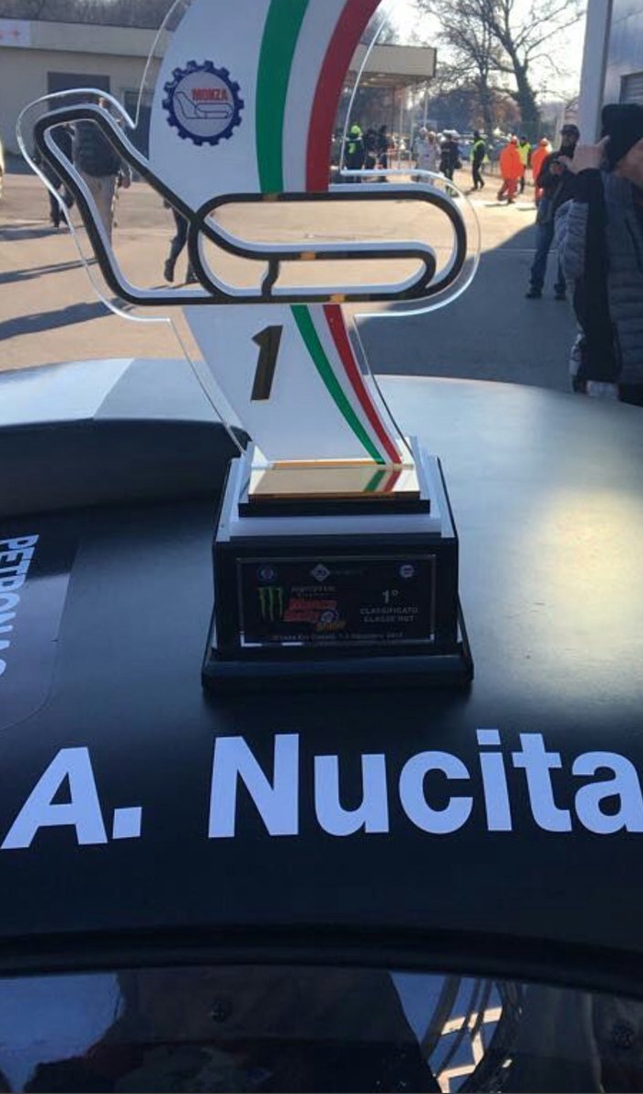 MaFra65's tweet photo. Il #team #bernini @andreanucit e Mattioli sono i #vincitori del @MonzaRallyShow categoria RGT @Autodromo_Monza #MonzaRallyShow2017 @TeamAbarth #rally #Champions https://t.co/fZbCCQ5Grt