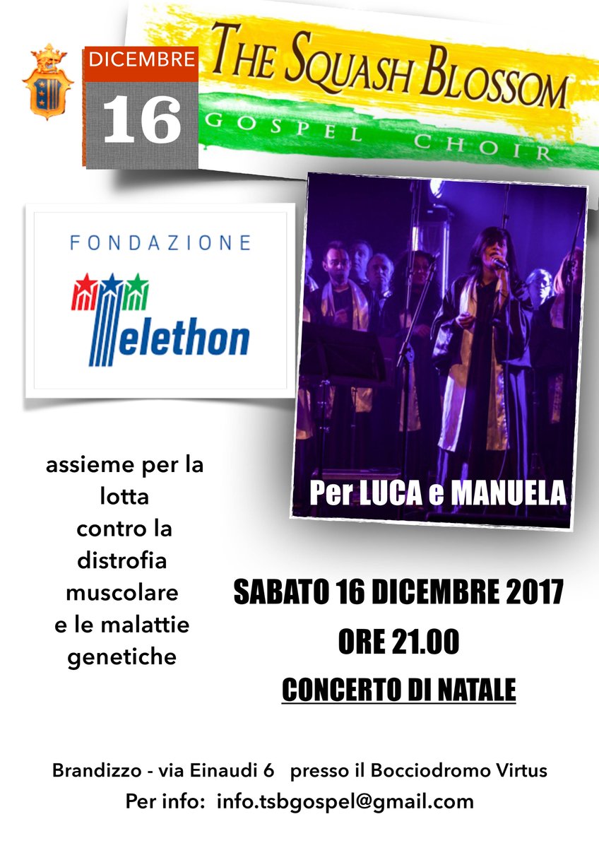 UildmChivasso's tweet photo. Vi segnaliamo questa interessante iniziativa prevista sabato 16 dicembre ed organizzata dal Liliana Ravagnolo​ , membro de "The Squash Blossoms Gospel Choir": il concerto di Natale! https://t.co/NAHdLJGxK8
