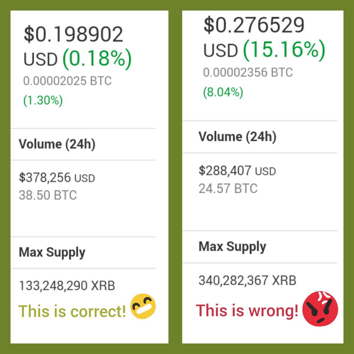 Mrlutavo's tweet photo. @CoinMarketCap why did you change $XRB total supply again? We need it to be accurate with this:
https://t.co/vgT9qcdOL8 https://t.co/o8UHwSDkXC