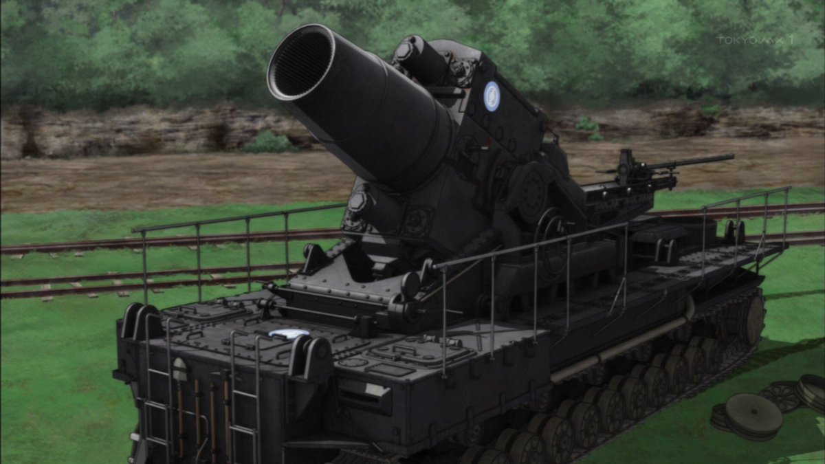 塗装済完成品】1/35カール自走臼砲ガルパン大学選抜チーム風 塗装済