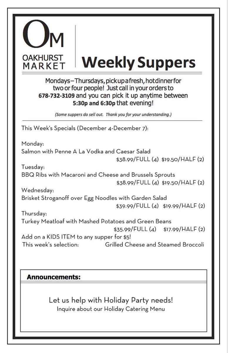 Oakhurst Market (@oakhurstmarket) on Twitter photo 