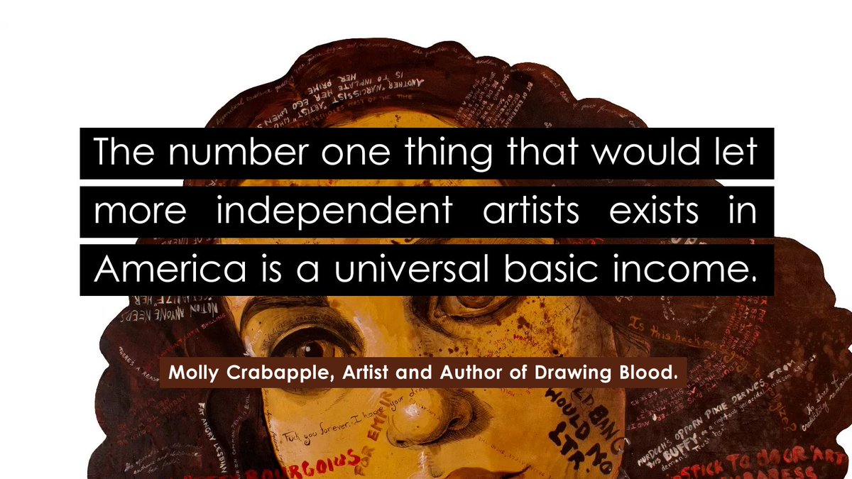 BaseIncomeQuote's tweet photo. This is because artists are humans who need to eat and live. #BasicIncome https://t.co/gK0Ex3fgxS