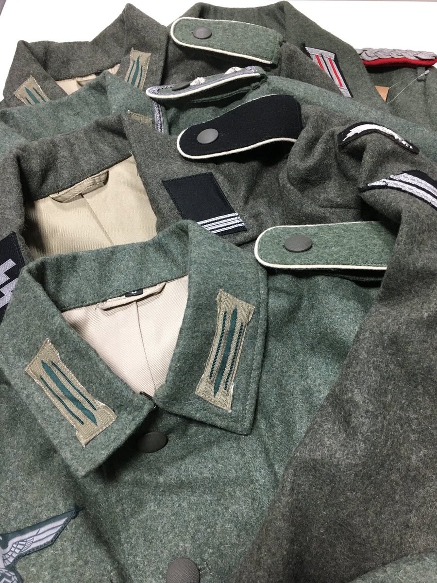 エスグラ東京店 あらかじめパーツの付いているWW2ドイツ軍野戦服 数着