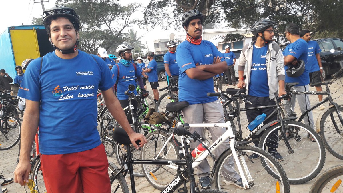 viraj_hegde's tweet photo. Save the Lakes Cyclothon "Pedal Maadi Lakes Kaapadi" - "Horamavu-KR Puram-Katamanallur" @ForceGW #whitefield rising @zest pedals https://t.co/ON0r8Zinlx
