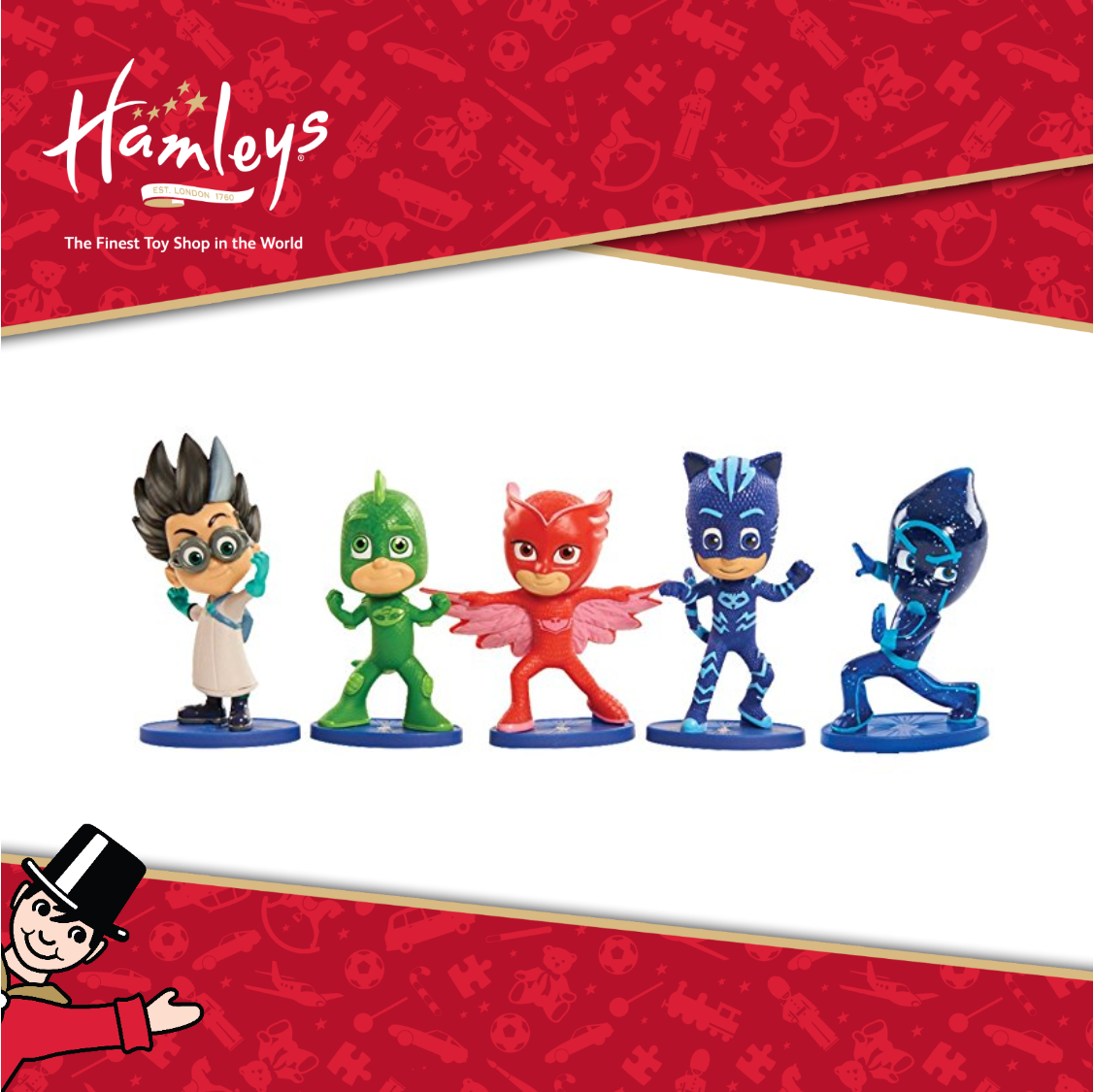 Hamleys_Saudi's tweet photo. من هو شخصية أقنعة بيجاي المفضلة لديك؟
Who is your favourite PJ Masks Character? https://t.co/zpJbqvLqQZ
