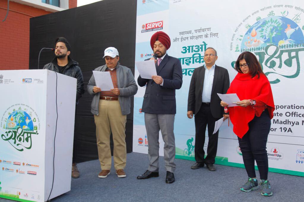 ioclpunjab's tweet photo. #Cyclothon organised in city beautiful Chandigarh which boasts the tag of cleanest&summed up in 3Ps-Perfect, Pristine&Punjabi.Event in sync with the spirits of the city as it highlighted the importance of #OilConservation which would lead to greener and pollution free environment https://t.co/mWIXre5C3e