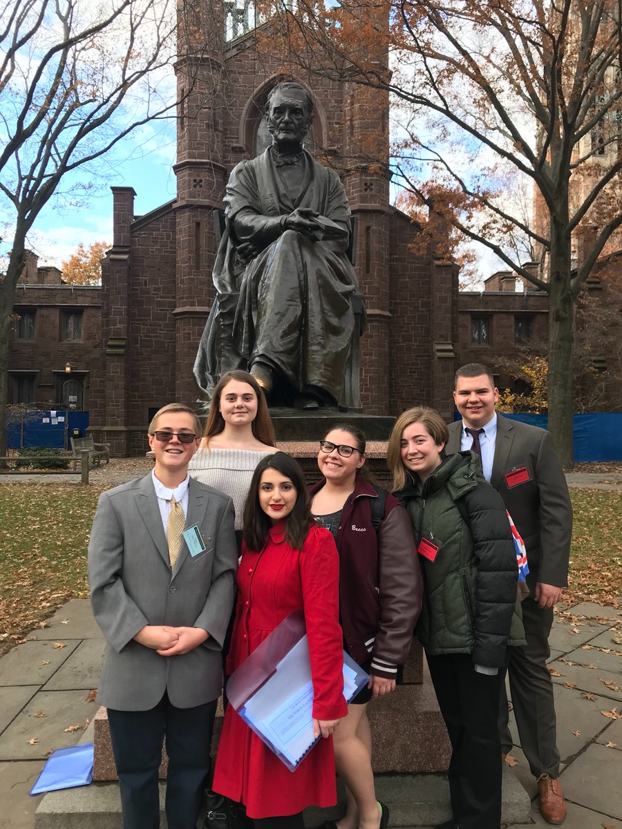 Dr_DSforza's tweet photo. Congrats to #bectonsbest Victoria & Blaze 4 getting their bills passed at #YaleModelCongress. Great weekend 4 all Ss involved. Great Job Mr. Carr! #bectondebate #YMC @BectonHS https://t.co/LVLdFUYFDn