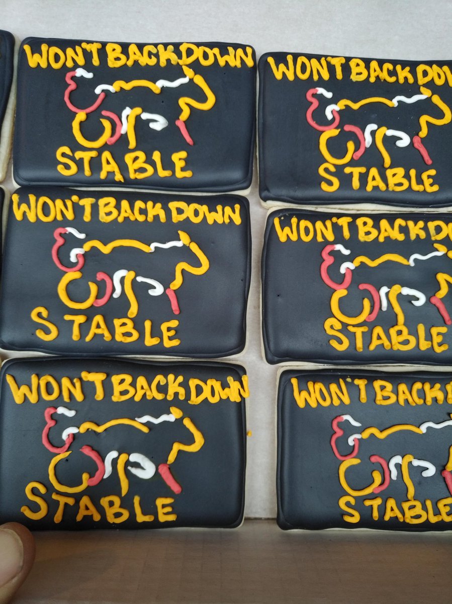 bradmccallum's tweet photo. Christmas season has started here at #WBDStable. Stocking are hung and treats are made https://t.co/zqKBMd3rrO