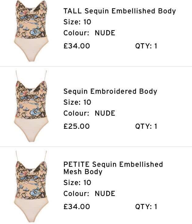 SarahMaeve's tweet photo. Shocked to see @Topshop charging more for #tall and #petite customers 👀😱 https://t.co/CRbbaJG4eH