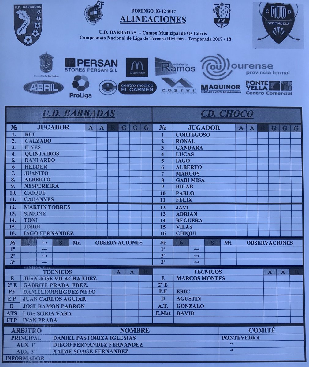 UDBarbadas's tweet photo. ⚽️⚽️⚽️⚽️⚽️⚽️⚽️⚽️⚽️⚽️⚽️

👍🏻Protagonistas confirmados
#Barbadás vs #CDChoco
📍Os Carrís
⏰ 16:15

💙💙💙💙💙💙💙💙💙💙💙 https://t.co/eWf3nw9O2u