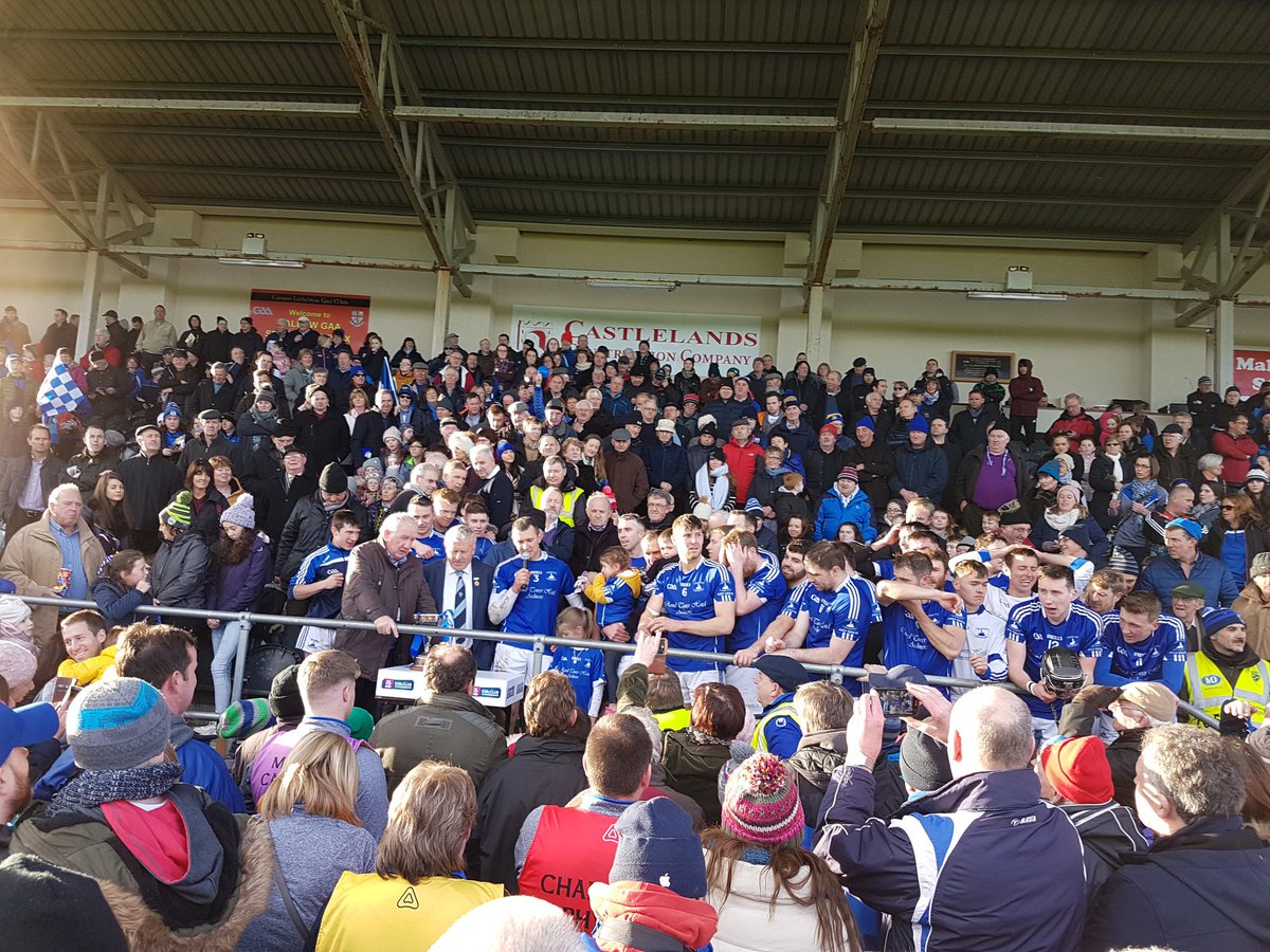 Woooooooo hooooooooooo <a href="/ardmoregaa/">ardmoregaa</a> are <a href="/MunsterGAA/">Munster GAA / Comhairle na Mumhan</a> champions #GAA . They played the second half with 13 and finished with 12 . <a href="/SeamusPrender/">Seamus Prendergast</a> finished with 2-5 while Declan was amazing