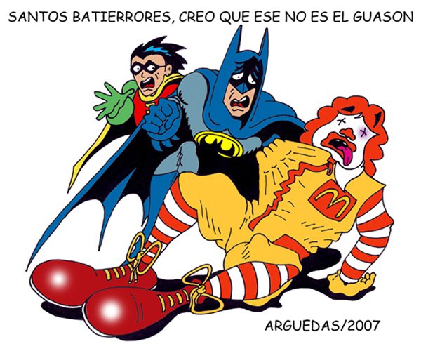 ReirEsSalud's tweet photo. No te preocupes Batman, ese payaso es mas criminal que el Guason. https://t.co/F4UUpie3Dt