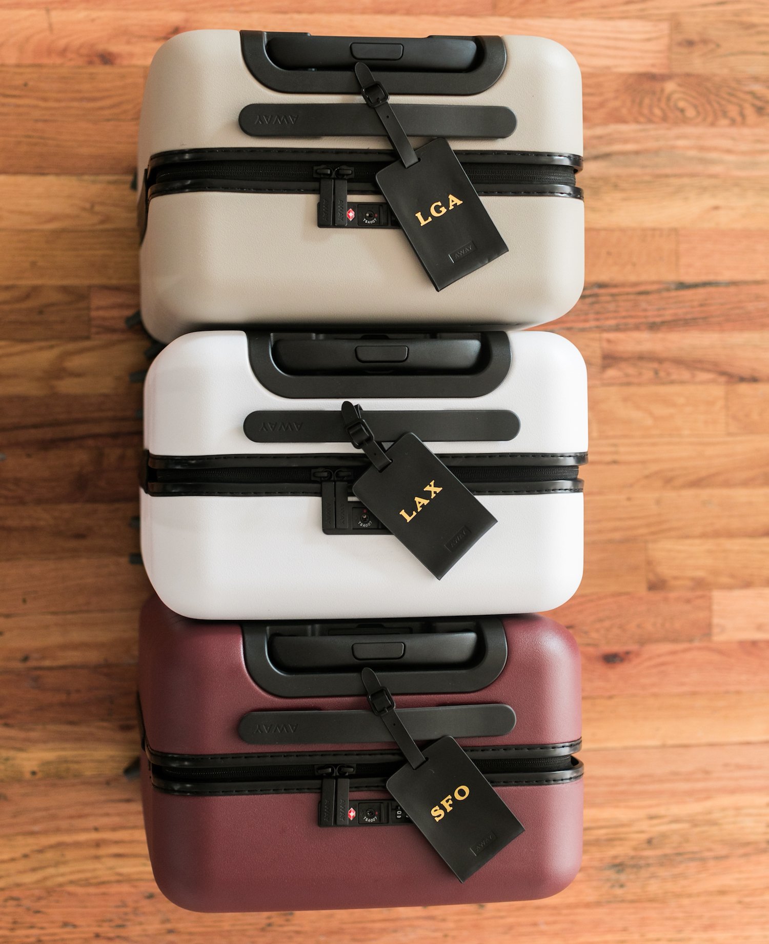 Away on X: Give your suitcase the Midas touch. Add a gold foil