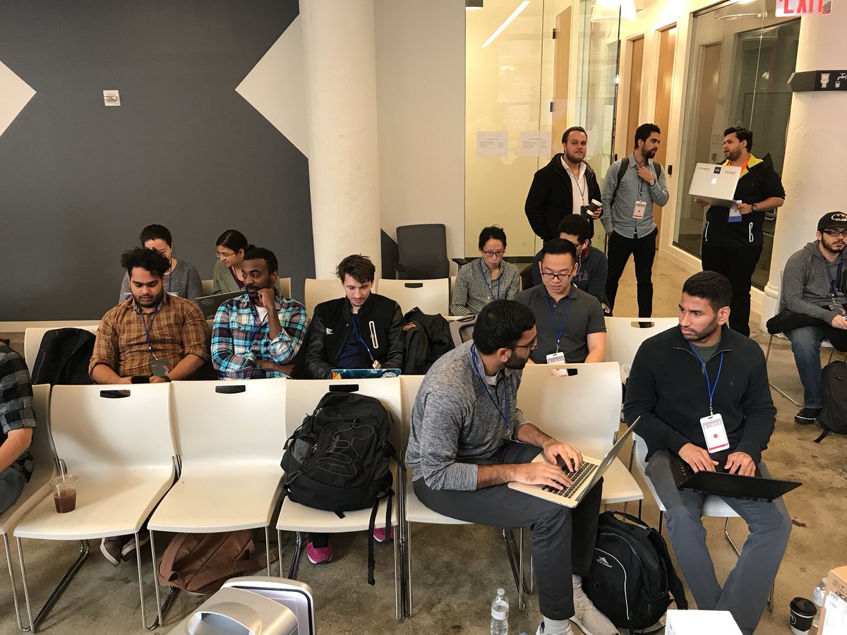 devfestnyc's tweet photo. #firing it up already. Come on ignite the fire. #Firethon #DevFestNYC @gdg @gdg_nyc https://t.co/fo5zJfPHcd