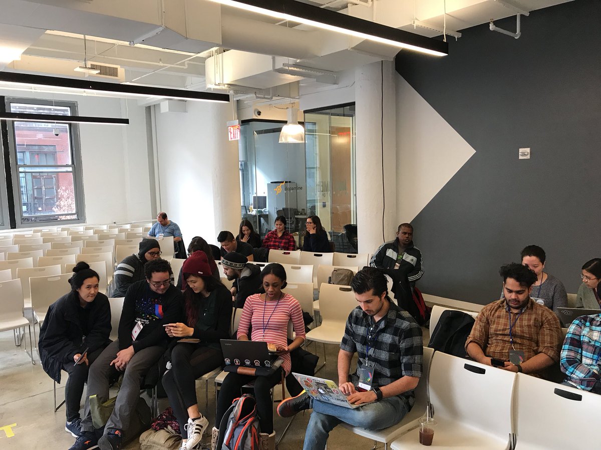 devfestnyc's tweet photo. #firing it up already. Come on ignite the fire. #Firethon #DevFestNYC @gdg @gdg_nyc https://t.co/fo5zJfPHcd