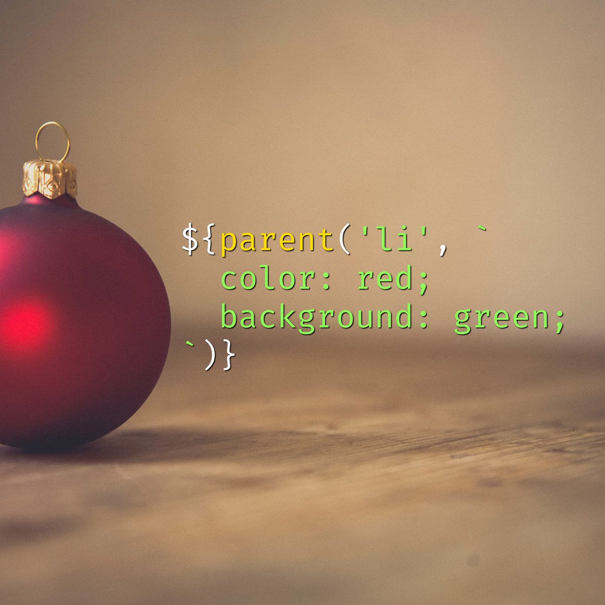 Using the parent selector mixin from JS in CSS to apply green and red coloring to the parent of every LI element