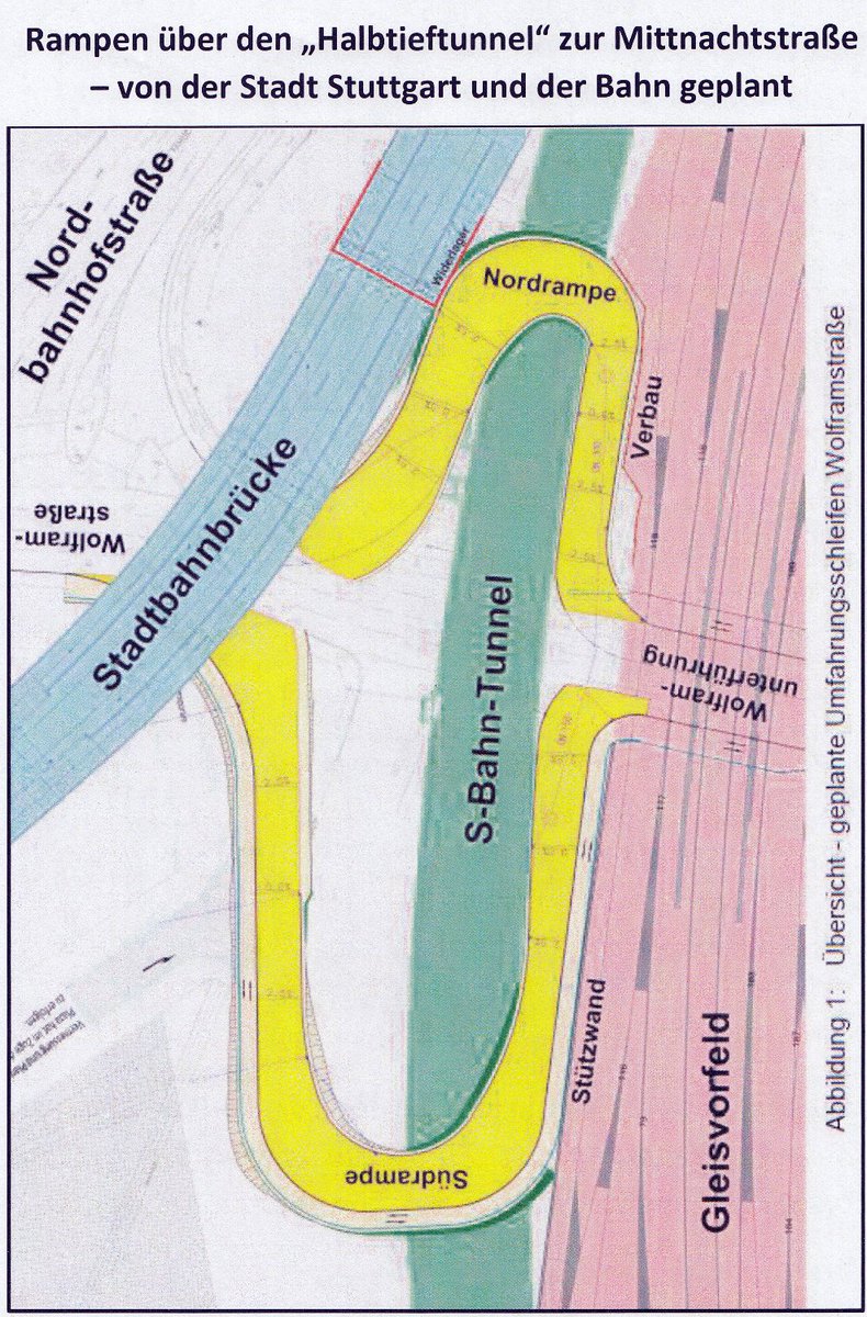 BI_Neckartor's tweet photo. Die Pläne zur Wolframstraße werden immer abstruser! Kein Fußweg auf Nordrampe, 2 180°-Schleifen mit LKW-Verkehr und hohe Steigung. Artikel aktualisiert https://t.co/KIjFT0lx71 #s21 #wolframstr #wowirsindistvorn #wirkönnenalles https://t.co/DH70mnIn77