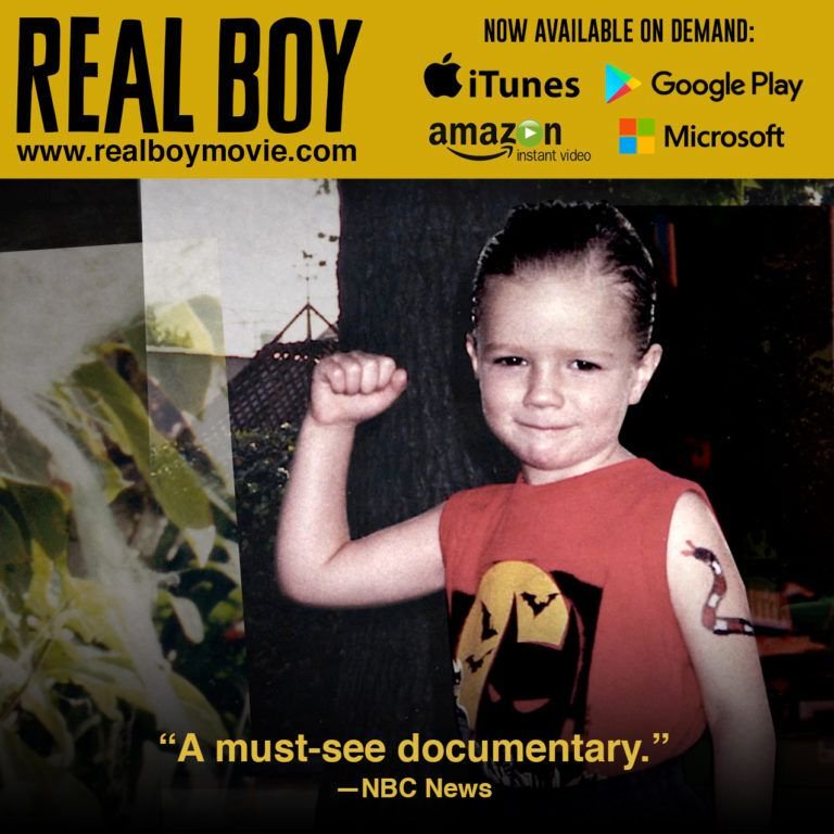 Winner of 20 festival awards, #RealBoy is now available on #iTunes, #GooglePlay and more: buff.ly/2AuLiva #transgender #family #lgbtq #documentary