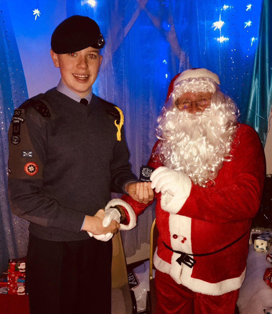 OC Staffordshire Wing RAFAC (@ocstaffswing) on Twitter photo FS Lewis Spencer <a href="/1290Sqn/">1290 Wednesfield Sqn</a> recently passed CWO Board but was a little short of his 18th birthday so couldn't be promoted. However now he's 18 I'm delighted a special person could promote him on behalf of <a href="/ComdtAC/">Commandant RAF Air Cadets</a>
Congratulations CWO Spencer and thank you Santa! FS Lewis Spencer <a href="/1290Sqn/">1290 Wednesfield Sqn</a> recently passed CWO Board but was a little short of his 18th birthday so couldn't be promoted. However now he's 18 I'm delighted a special person could promote him on behalf of <a href="/ComdtAC/">Commandant RAF Air Cadets</a>
Congratulations CWO Spencer and thank you Santa!