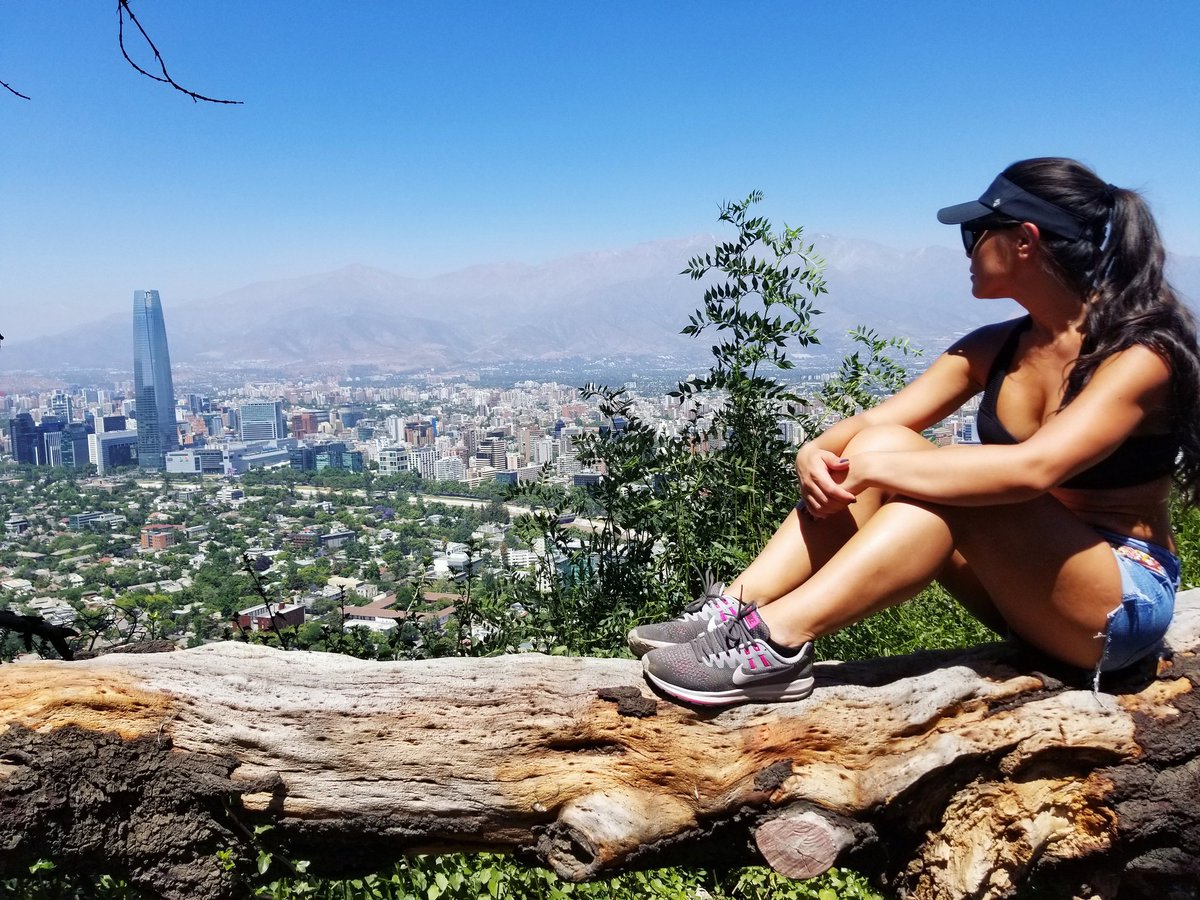 Capturing some of the best views of #Santiago at the first look out point #hiking up #SanCristóbal hill. 

#awaywitha #travel #abroad #backpacking #travelblog #chile #girlsthathike #cityscape #weekend #mountains #travelislife #femaletravel #adventure #photography #