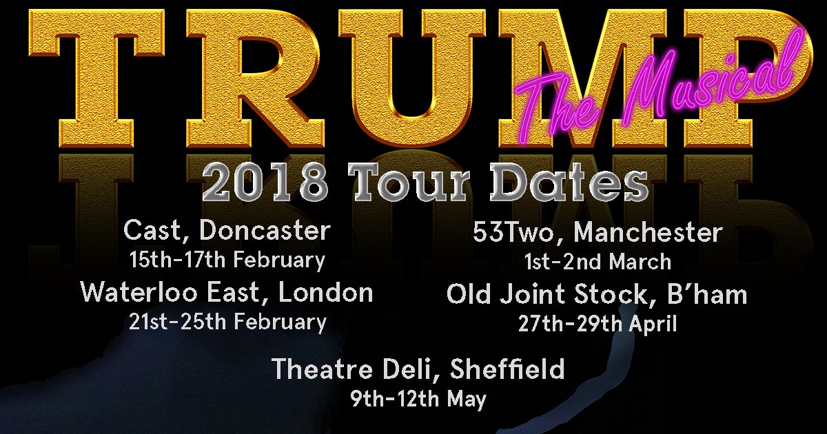 Think the world's taken a funny turn? Want to laugh at it? Boy, have we got a show for you...

Tix: blowfishtheatre.co.uk
<a href="/castindoncaster/">Cast</a> 
<a href="/WaterlooEast/">WaterlooEast Theatre 💙 🏴󠁧󠁢󠁷󠁬󠁳󠁿</a> 
<a href="/53two/">53two</a> 
<a href="/OldJointStock/">Old Joint Stock Pub & Theatre</a> 
<a href="/theatredelishef/">Theatre Deli Sheffield</a>